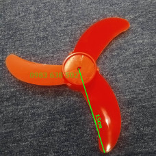 Cánh quạt 3 cánh đỏ sải cánh 15cm 